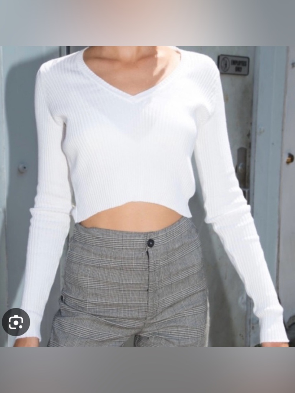 Brandy Melville White Milena Sweater